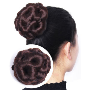 Seamless hair ball head high-end hairpin Female Bride Hairpiece bud hair bun wig