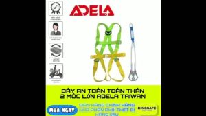 DÂY AN TOÀN TOÀN THÂN CÓ GIẢM SÓC 2 MÓC LỚN ADELA TAIWAN  CHÍNH HÃNG  CHẤT LƯỢNG ( 1 BỘ )