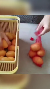 100pcs Vegetable Fruit Net Bag Egg Packaging Mesh Bags Storage Supermarket Garlic Carrying Net Bags