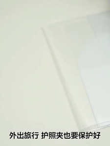 Passport Cover Clear Matte Transparent Waterproof Singapore with card sleeve pocket slot