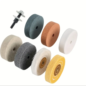 Đầu Tròn Bằng Silicon Carbon 3 Inch Để Đánh Bóng Và Đánh Bóng Bề Mặt Để Xử Lý Bề Mặt Loại Bỏ Rỉ Sét Kim Loại Tương Thích Với Máy Mài Khuôn