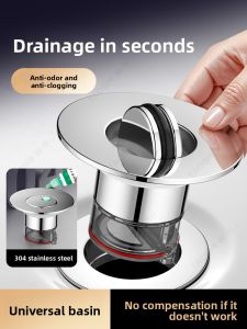 TAOSHI | Anti-Odor Pop-Up Drain Stopper for Sinks