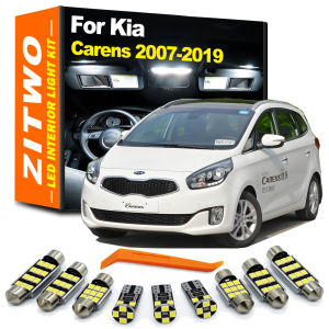 ZITWO Car Accessories LED Bulb Interior Reading License Plate Light Kit For Kia Carens 2007 2008 2009 2010- 2016 2017 2018 2019