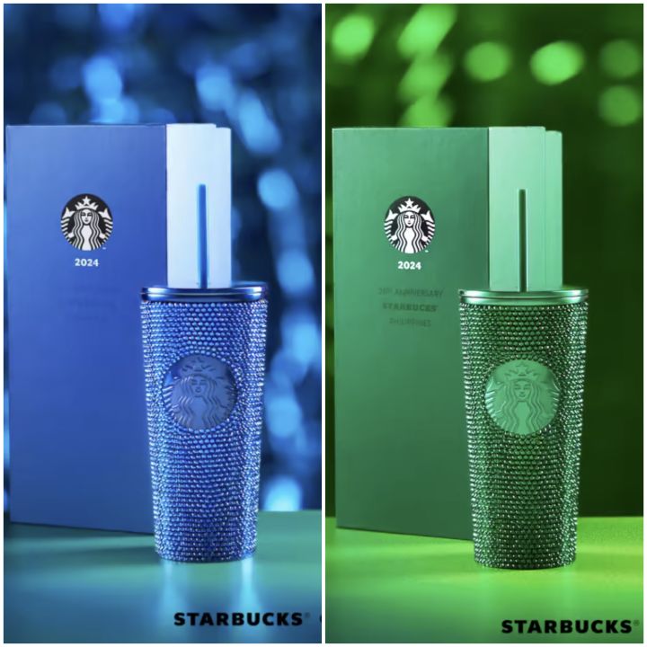ORIGINAL STARBUCKS 16OZ STAINLESS RHINESTONE TUMBLER 2024 /STARBUCKS  SAPPHIRE TUMBLER /STARBUCKS EMERALD TUMBLER | Lazada PH