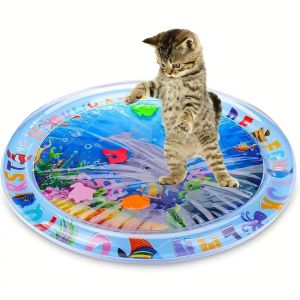 Pet play mat interactive water mat indoor relief cat boredom splash pad summer cooling sleeping mat