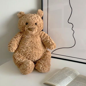 40ซม. นุ่มหมีกอดของเล่นตุ๊กตาหมีสีน้ำตาลเข้มหมอนกอดยัดไส้เบาะสัตว์ของขวัญของขวัญวันเกิด