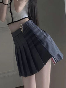 Campus Style Irregular A-line High Waisted Skirt
