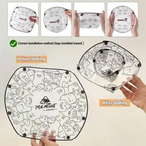 Outdoor Lightweight Folding Tableware Portable Bowl Dinner Plate Coffee Filter Funnel Water Cup Multi-purpose Camping Tableware