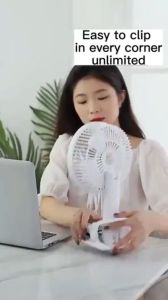 Mini Clip Fan multifunctional Rechargeable USB charging handheld fan clip mini Desk electric fan
