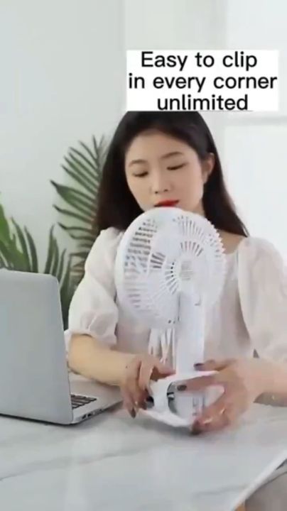 Mini Clip Fan multifunctional Rechargeable USB charging handheld fan clip mini Desk electric fan