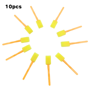 10/20Pcs High Density Sponge Painting Brushes Plastic Handles Even Ink for DIY Art & Gap Cleaning