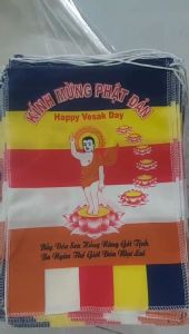 [HCM]Cờ dây Phật đản ( dây 50 lá )