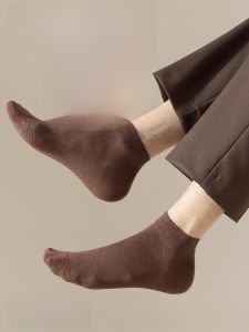 MiiOW | ถุงเท้ากีฬาแบบมองไม่เห็นสำหรับผู้ชาย ถุงเท้าเรือลำลอง ระบายอากาศได้ดี ป้องกันแบคทีเรีย ดูดซับเหงื่อ ป้องกันการลื่นไหล ถุงเท้าตาข่ายบาง