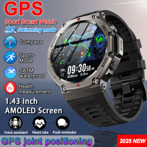 2025 New Outdoors T-Rex 3 Military GPS Smart Watch 5 ATM Waterproof Built-in Dual-band GNSS Compass Swim Sport Smartwatch Men