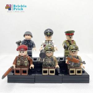 Đồ Chơi Lắp Ráp Mô Hình Nhân Vật Người Lính Các Nước Thế Chiến 2 WW2 Đức Anh Pháp Ý....