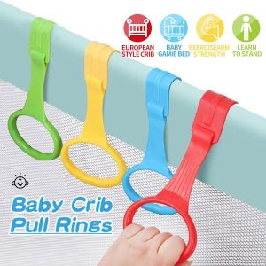 Baby Crib Pull Rings Pendants Baby Toys Training Ring ​for Walking Training Baby Stand Up Walker