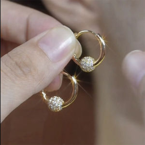 Fashionable Luxury Geometric Trendy Earrings for Women Brass Material Lightweight Elegant Style Unique Small Size