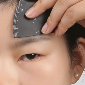 Upgraded One-Minute Eyebrow Drawing Ruler Metal Material More Adhesive to the Eyebone Draw the Brow Peak with One Stroke Reusable