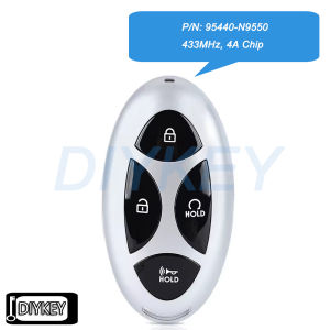 4 Buttons Smart Remote Car Key Fob 433MHz 4A Chip for Hyundai Tucson 2024 2025 2026 P/N: 95440-N9550 FCC ID: TQ8-FOB-4F61M43