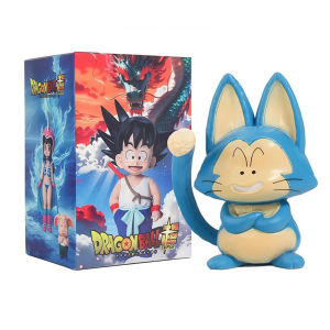 Bandai | 6Pcs Dragon Ball Z PVC Cartoon Model Dolls Set - Son Goku Krillin Chichi Bulma Puar Oolong Anime Figure Toys for Birthday Gifts