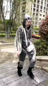 【New】Disposable Raincoat Adult Rain Waterproof Emergency Rain Coat Portable Clear Rainwear for Kids Adults Men Women