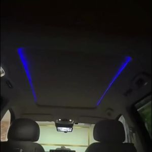 2PCS 140cm Car Sunroof Ambient Lights LED Symphony Acrylic Light Strips With APP Remote Control Auto Interior Decoration