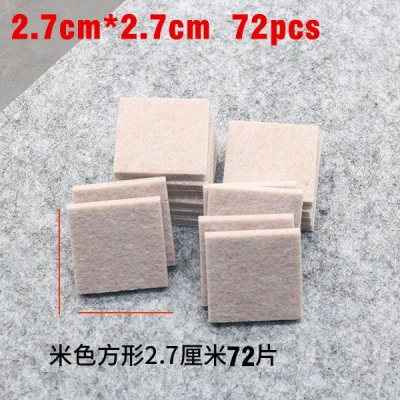 32/160Pcs Thickened Felt Chair Leg Pads Round Square Floor Protector Self Adhesive Furniture Table Legs Pad Bumper Anti Slip Mat