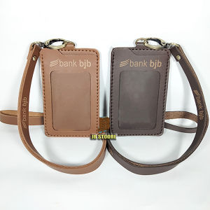 Tempat Id Card BANK BJB Kulit / Id Card Holder Bjb Gantung / name tag bank bjb tali kulit