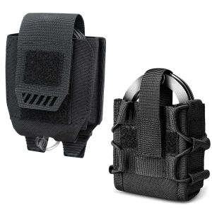 Universal Shackles Holder Tactical Handcuff Pouch Molle Belt Cuff Case Handcuffs Holster Waist Pouch Outdoor Hunting Accessories