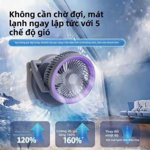 DENGJIE | Quạt Làm Mát Di Động Sạc Điện Cho Phòng Tắm Bếp
