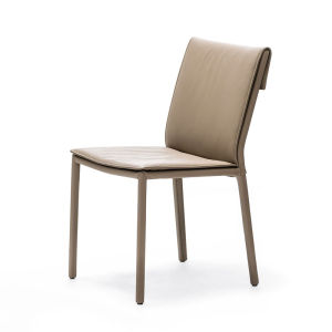 Italian Normcore Genuine Leather Latex Dining Chair For Home Backrest Study Chair Simple and Light Luxury Stool Restaurant Designer Italy