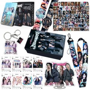 Aespa New Gift Box Korea Kpop Fashion Ins Trend Fb Is Popular Lomo Card  Keychains Mobile Phone Cord Stands Transparent Card Stickers Idol with The Same Peripherals A Gift for A Friend aespa 新款礼盒韩国kpop时尚ins潮流Fb流行 Lomo卡  钥匙扣 手机绳 立牌 透卡 贴纸 爱豆同款周边 送朋友的礼物