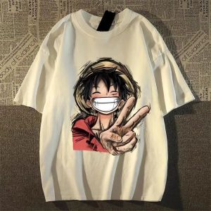 Bandai | Summer 2026 One Piece Monkey D. Luffy Printed Childrens Adult Short-Sleeved T-Shirt - Versatile Childrens Clothing