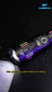 Senter LED Zoom In Out Bahan Aluminium Indikator Baterai Usb Chargeable Super Terang-XA-B602