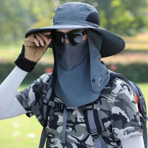 TOPI OUTDOOR TOPI GUNUNG DENGAN PENUTUP WAJAH