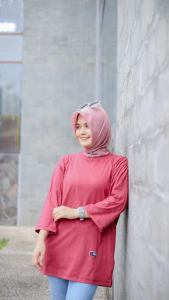 FOREVER Baju Kaos Wanita Oversize Lengan Panjang Terbaru 2022 Atasan Jumbo Terlaris Pakaian Cewek Style Hijab Bahan Adem Lembut Kekinian Beli 3 Gratis 1