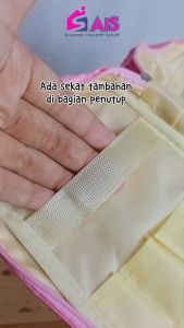 TAS KOSMETIK POUCH MAKE UP TRAVEL POUCH TEMPAT PENYIMPANAN SERBAGUNA TEMPAT MAKE UP TAS MAK UP POUCH KOSMETIK POUCH MONOPOLY