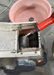 Bộ dụng cụ  mài dao máy thái thịt tự động chạy điện