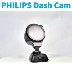 Philips | PHILIPS 4K+1080P Dash Cam Front and Rear Dual Recording Voice Control 24H Parking Mode Car DVR with 1.66″ Screen 360° Adjustable