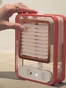 Mist Fan Air Conditioner & Humidifier Fan: A Low Noise Table Fan with Colorful Night Light