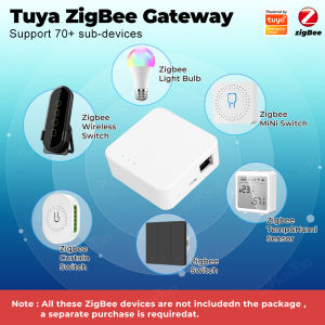 Tuya Zigbee 3.0 Wired Gateway Hub Smart Home Bridge Smart Life App Remote Control Work with Alexa Google Assistant