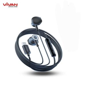 Handsfree Earphone Tipe C Vivan Q16 Original Bergaransi