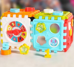 [10] Đồ chơi khối lập phương bận rộn Montessori (Busy Cube) đa năng 6 trong 1 dành cho bé