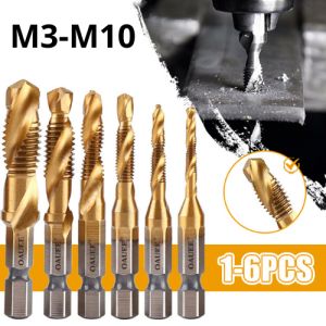 MATA BOR TAP PEMBUAT ULIR DRAT TAPPER TAPPING DEBURRING M3-M10 6 PCS