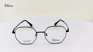 Dilicn Kính Quang Học Khung Titan Memory Temple Kính Mắt Cho Nữ Và Nam Full Rim Nhẹ 8858