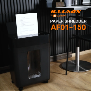 Illumix ตราช้าง เครื่องทำลายเอกสาร เครื่องย่อยกระดาษ รุ่น AF01-150 (ปลั๊ก 2 ขา) จำนวน 1 เครื่อง