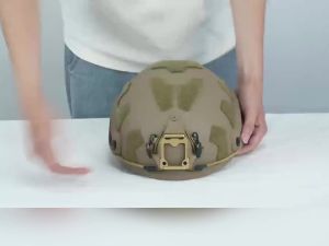 BOOIU Tactical Helmet FRP Velcro Impact-Resistant Helmet High Cut Wendy Suspension With Double-Lineed Adjustable Knob CS Helmet