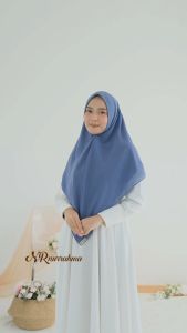 HIJAB SEGIEMPAT 4 INSTAN PADANTEM OVAL 2 LAYER / JILBAB SEGITIGA BAWAH DAGU SUDAH DI JAHIT