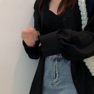 Túi tote Ulzzang dày dặn có khóa kéo chất vải xốp ô vuông đơn giản trẻ trung _ Ting Ting