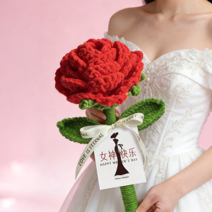QIWEILANG | Valentine Creative Red Handmade Rose Bouquet